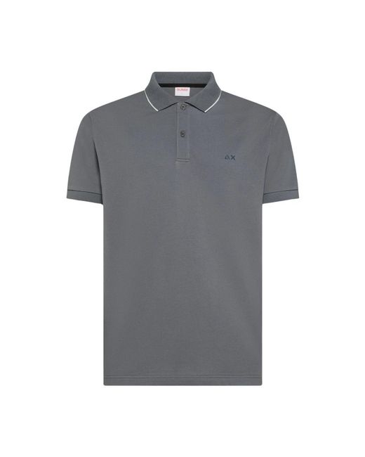 Sun 68 Gray Polo Shirts for men