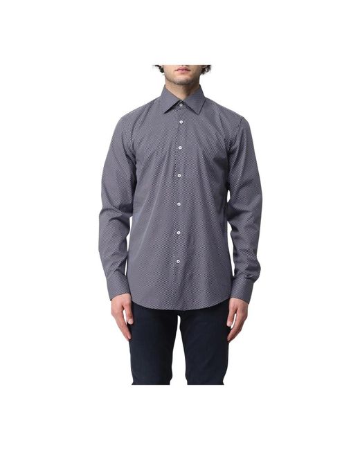 HUGO Blaues Slim Fit Hemd in Blue für Herren