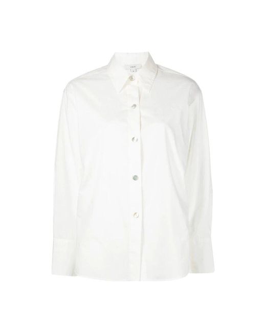 Vince White Weiße casual langarmshirt
