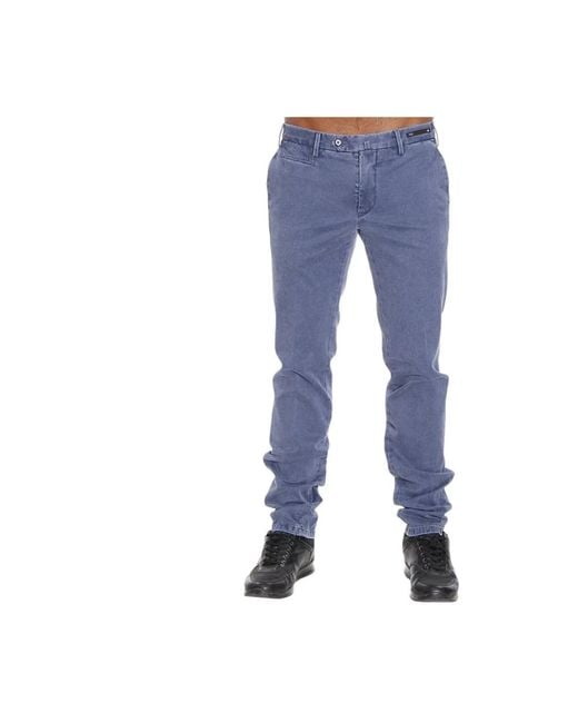 Slim-Fit Trousers di PT Torino in Blue da Uomo