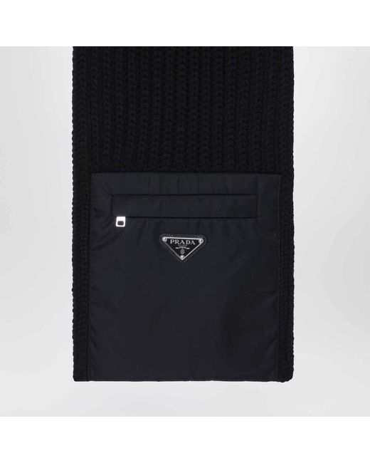 Prada Black Winter Scarves for men