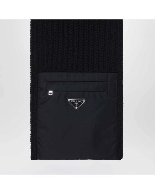 Winter Scarves Prada de hombre de color Black