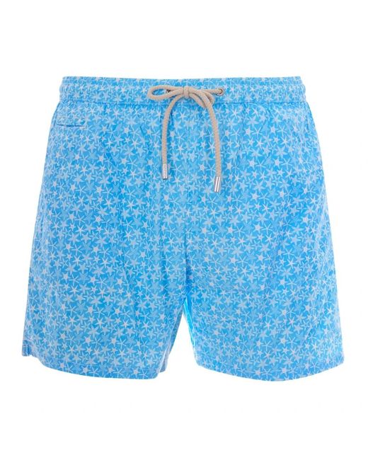 Mc2 Saint Barth Badmode ,Blauw ,Lighting Micro Stretch in het Blue voor heren