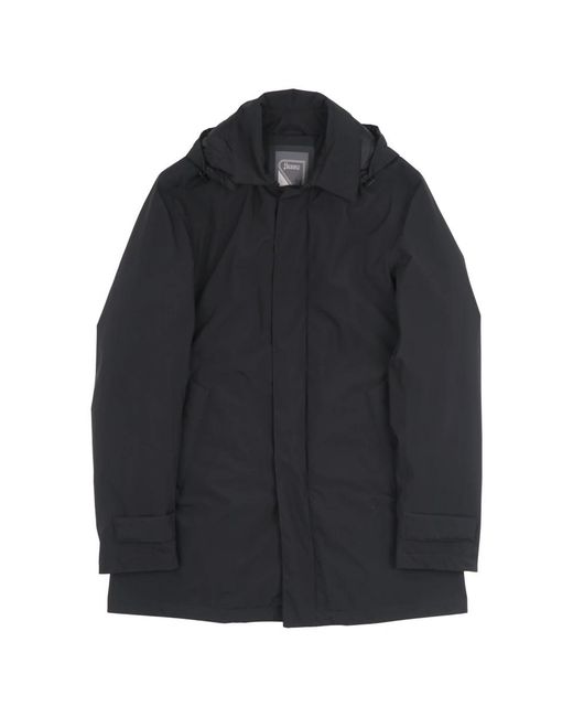 Herno Black Winter Jackets for men