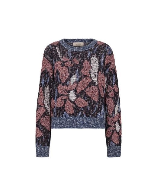 Mos Mosh Blue Round-Neck Knitwear