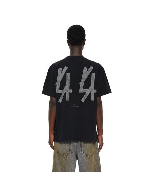 44 Label Group Black T-Shirts for men