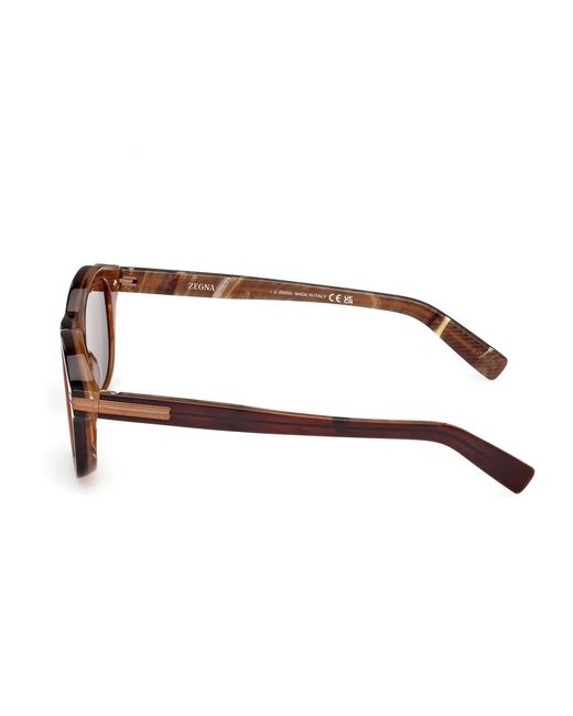 Zegna Sonnenbrille in Brown für Herren