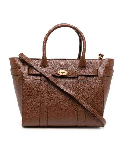 Mulberry Brown Shopping Bags