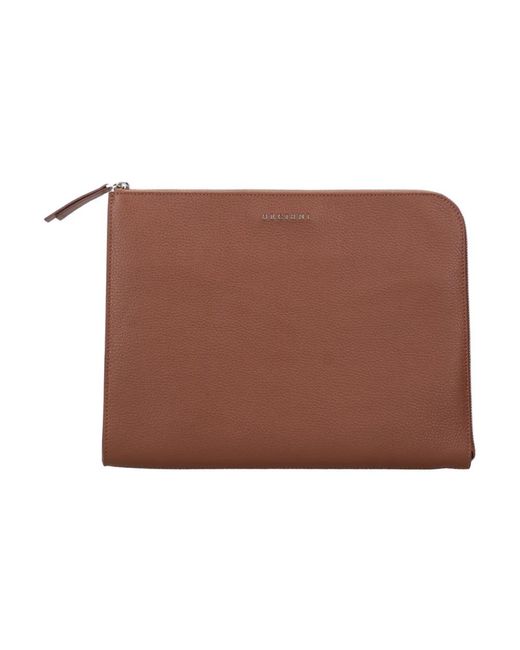 Orciani Accessoires ,Bruin ,Leer Leren Portemonnee Met Rits in het Brown voor heren
