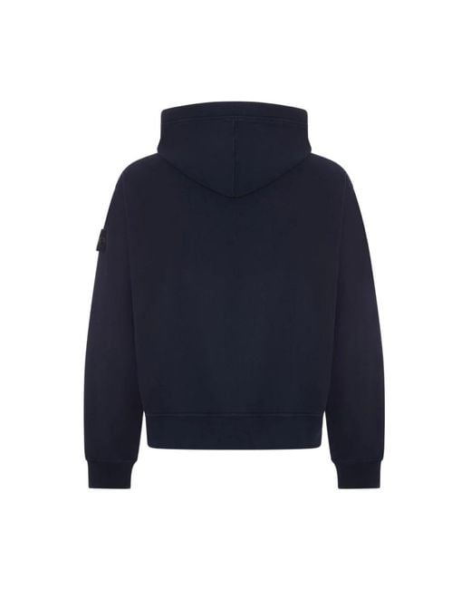 Stone Island Blue Hoodies for men