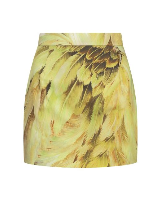 Short skirts Roberto Cavalli de color Yellow