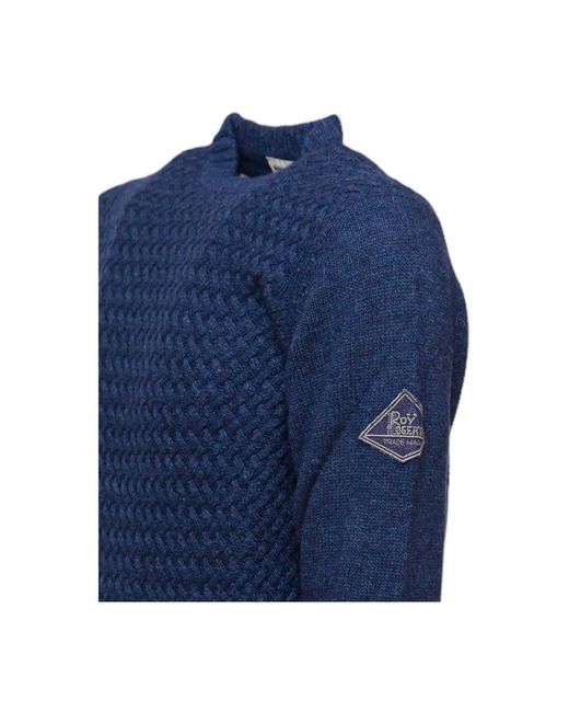 Roy Rogers Blue Round-Neck Knitwear for men