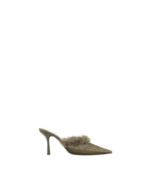 DIESEL Metallic Heeled Mules