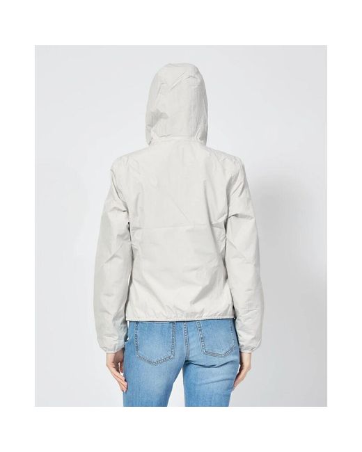 K-Way White Kurze Jacke Lily