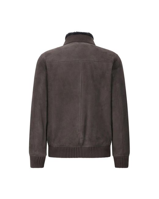 Arma Gray Leather Jackets for men