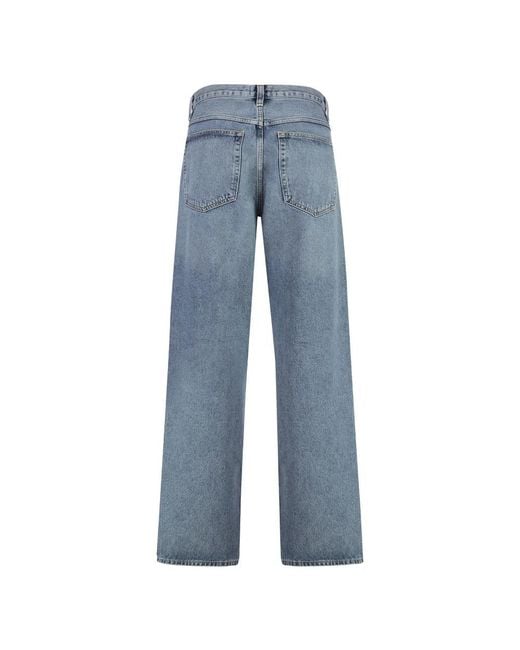 Agolde Blue Straight Fit Jeans for men