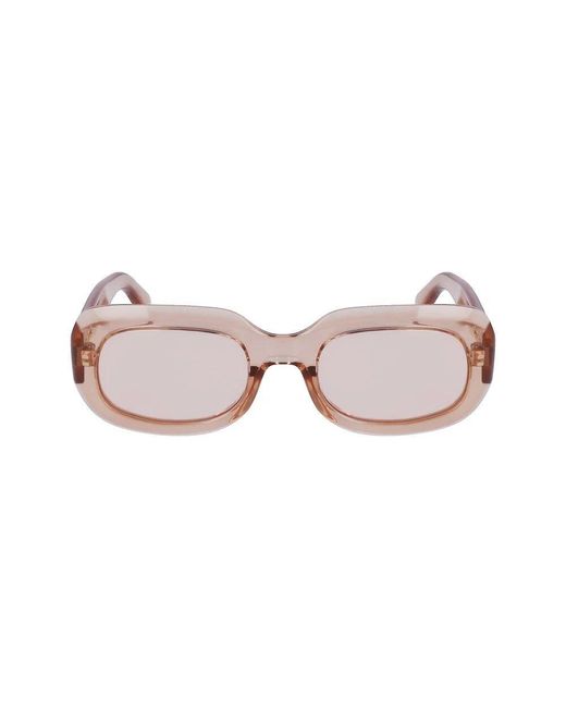 Longchamp Pink Multicolor sonnenbrille mit injektion filter 3