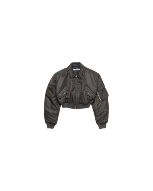 Acne Black Bomber Jackets
