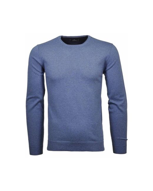 RAGMAN Basic Rundhals Pullover Hoodies in Blue für Herren