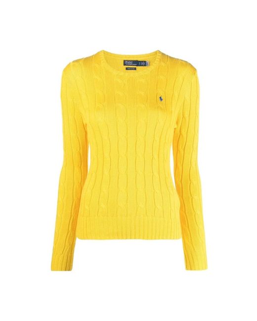 Ralph Lauren Yellow Round-Neck Knitwear