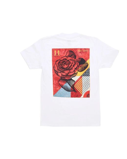Obey Klassisches rose t-shirt weiß in White für Herren