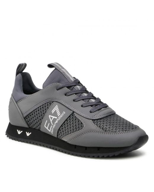 EA7 Schwarze Sohle Sneakers in Gray für Herren