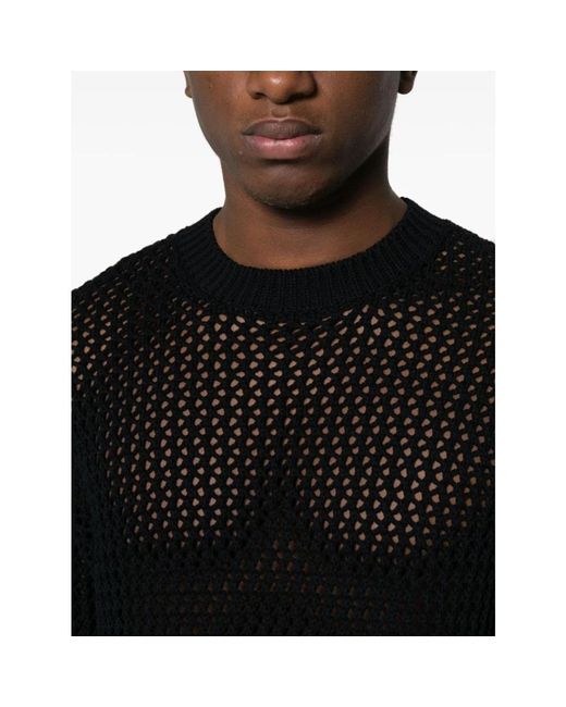 Knitwear > round-neck knitwear Auralee pour homme en coloris Black