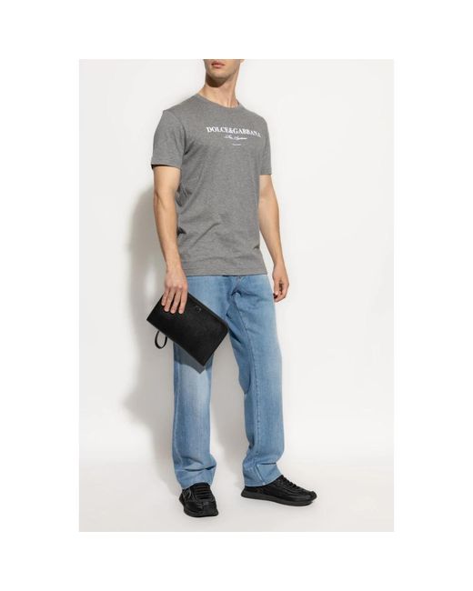 Dolce & Gabbana Gray T-Shirts for men