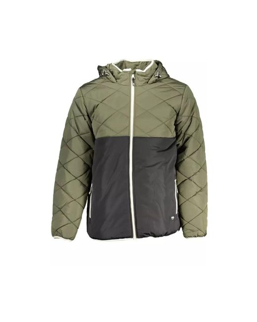 Giacca con cappuccio in poliestere verde uomo di Vans in Green da Uomo