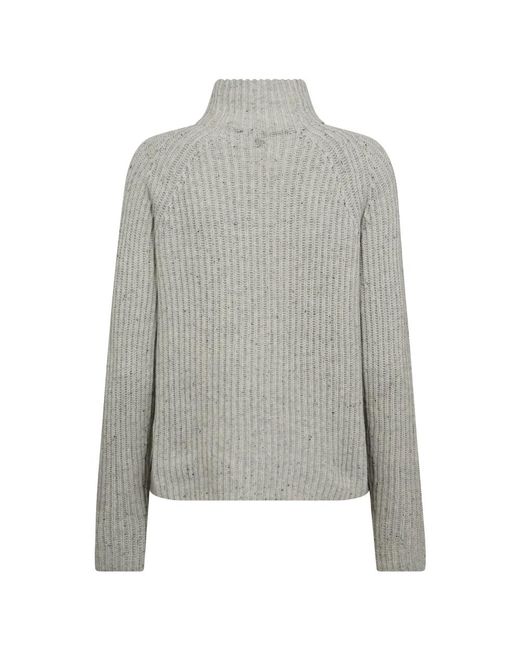 Mos Mosh Gray Highneck Strickpullover