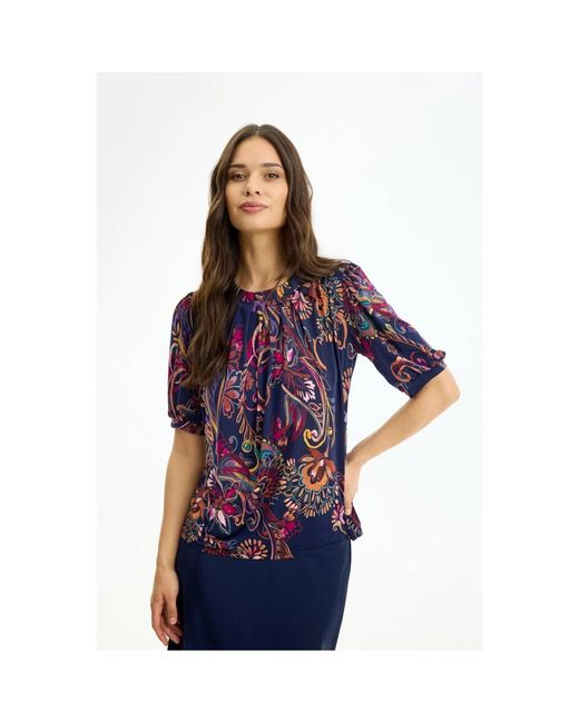 Blouses iN FRONT de color Blue