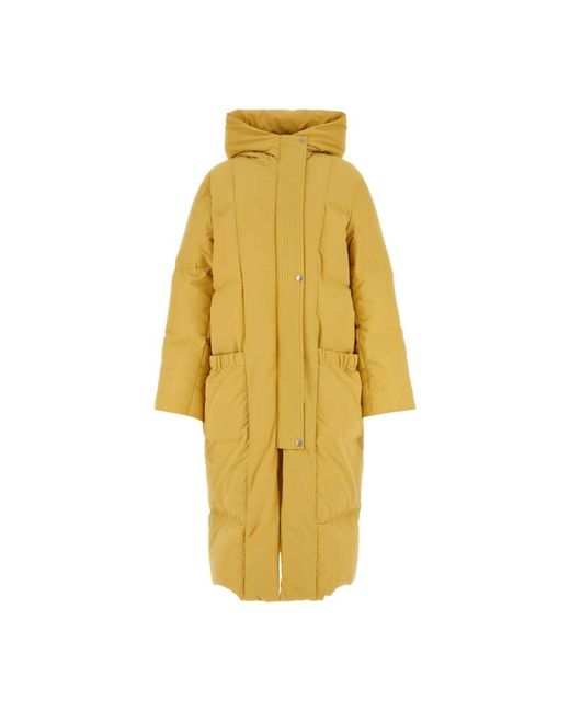 Down Coats Jil Sander de color Yellow