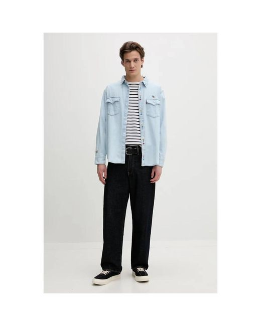 Levi's Denim Hemden in het Blue voor heren