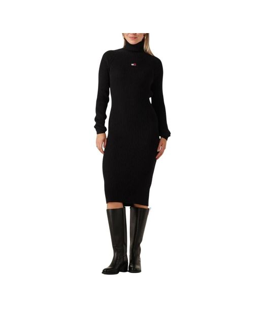 Tommy Hilfiger Knitted Dresses in het Black