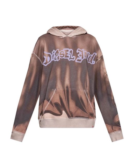 DIESEL Hoodies & Sweatvesten ,Bruin ,Katoen Sweatshirts & Hoodies in het Brown voor heren