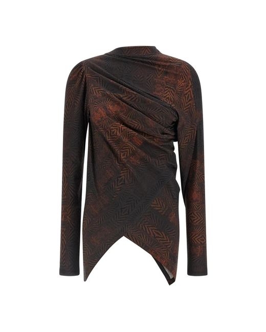Kiko Kostadinov Brown Blouses
