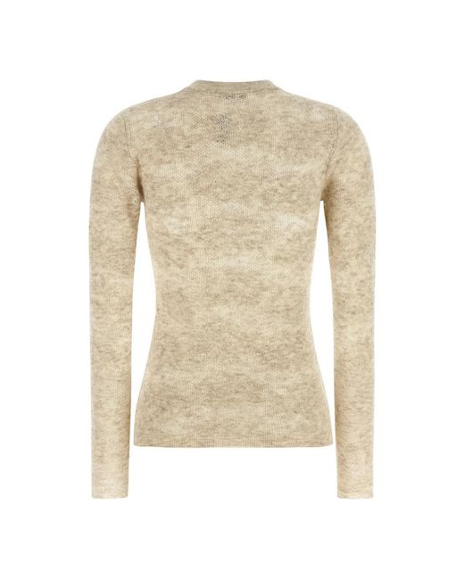 Brunello Cucinelli Natural Round-Neck Knitwear