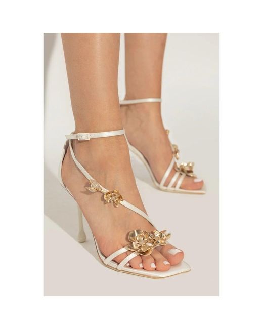 Jimmy Choo Metallic High Heel Sandals