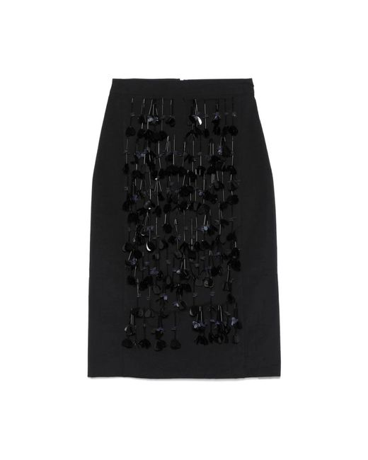Theory Black Midi Skirts