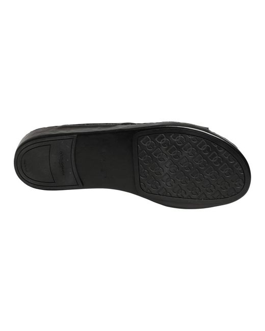 Dolce & Gabbana Schoenen ,Zwart ,Leer Dg Logo Slide in het Black voor heren