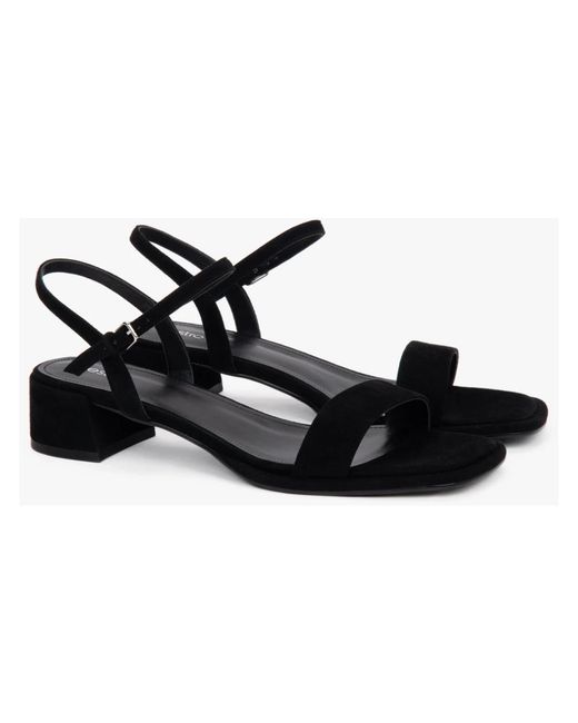 ESTRO Black High Heel Sandals