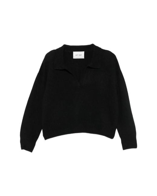 Soft Goat Black Cashmere Knitwear