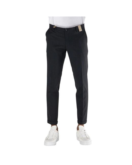 AT.P.CO Blue Cropped Trousers for men