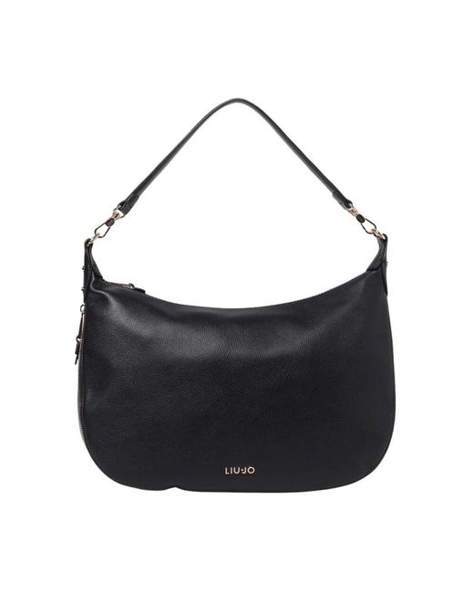 Liu Jo Black Blaue Zip-Schultertasche