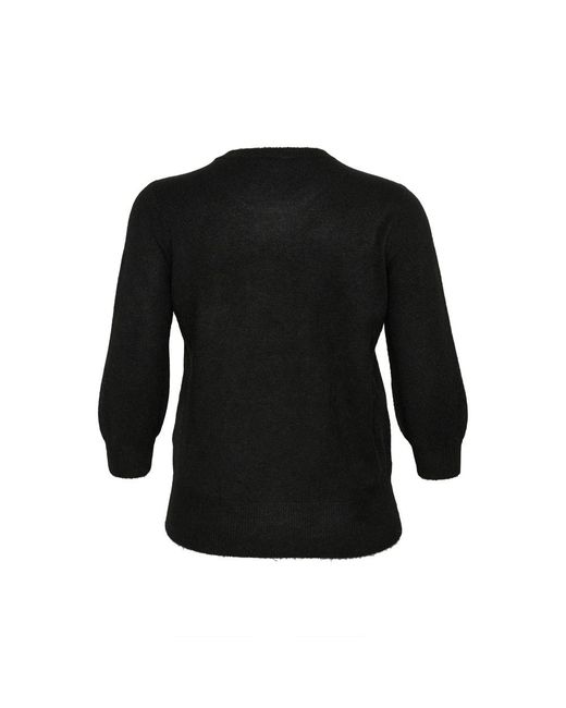 Kaffe Black Round-Neck Knitwear