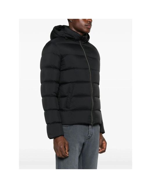 Herno Black Winter Jackets for men