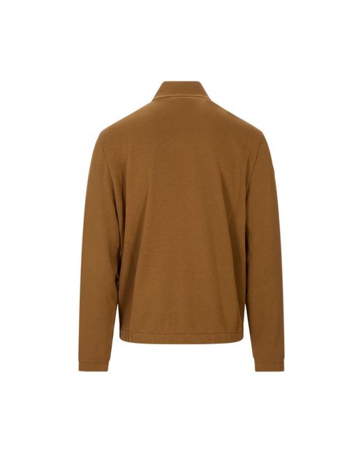 Moncler Brown Zip-Throughs for men