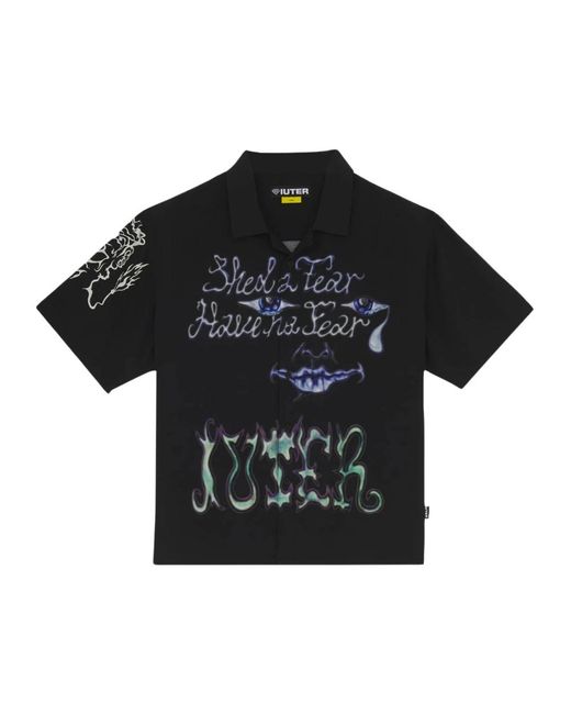 Iuter B.A.D Cuban S/S Shirt in het Black voor heren