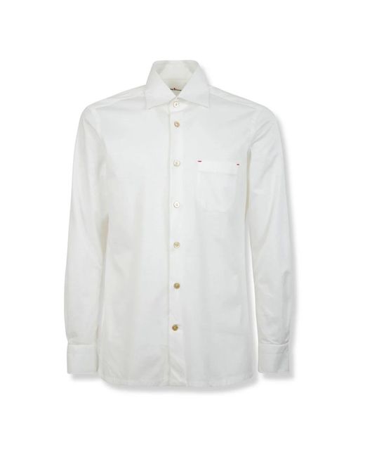 Kiton White Formal Shirts for men
