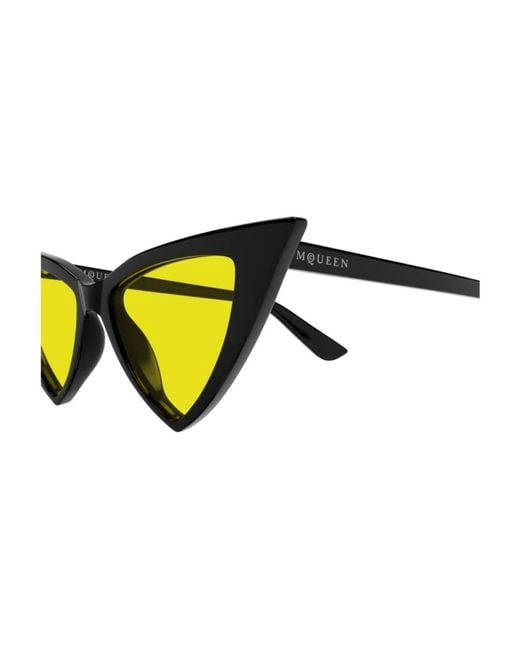 Alexander McQueen Yellow Sunglasses